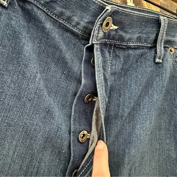 Hello Gang Unisex Painter Pant Carpenter‎ Blue Denim Jeans size 33